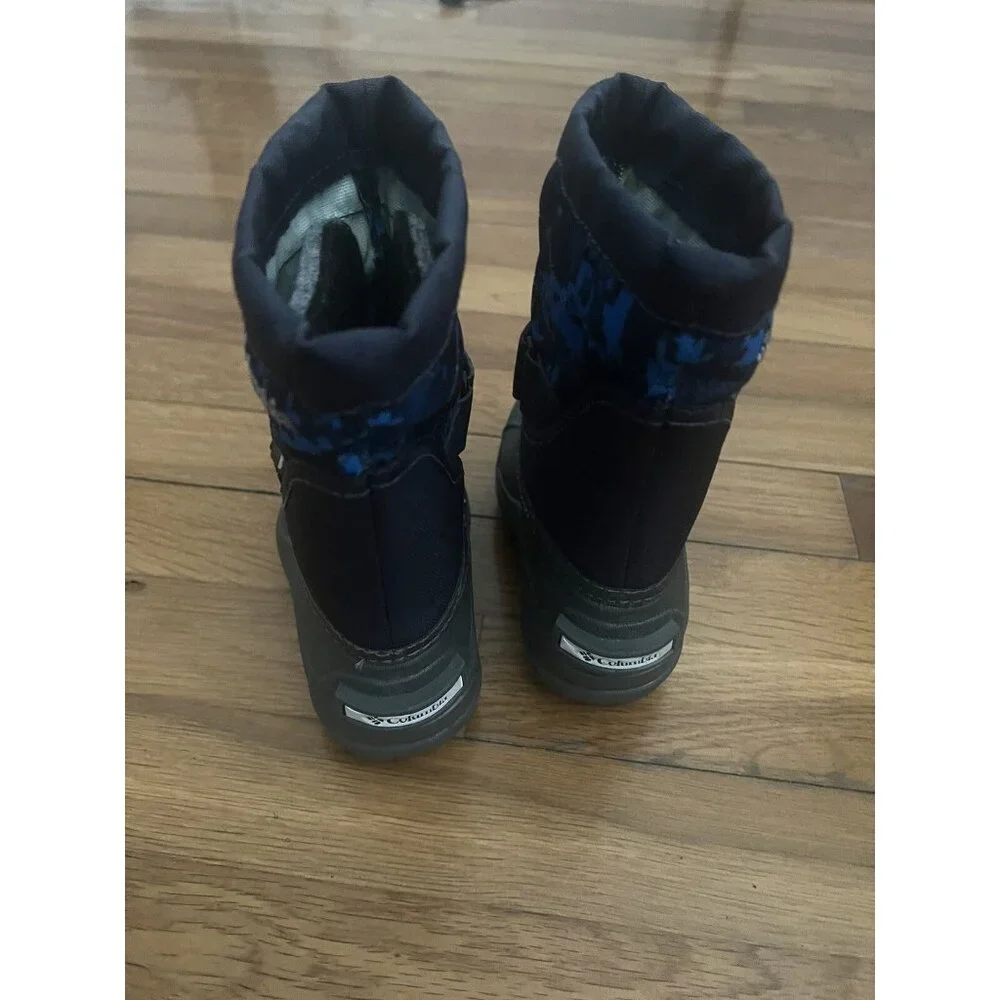 Columbia Toddler Powderbug Plus ll Waterproof Winter Snow BootsBlue Gray Size 6 - Picture 4 of 7